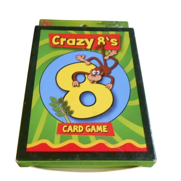 Crazy 8's Giant Size Card Game University Games 01593 Sealed New 2012 Jumbo - Picture 1 of 6